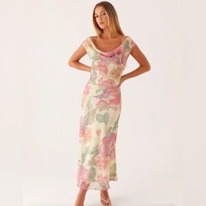 Role Model Maxi Dress - Yellow Peony  Peppermayo